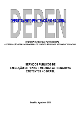 servi&ccedil;os p&uacute;blicos de execu&ccedil;&atilde;o de penas e medidas alternativas