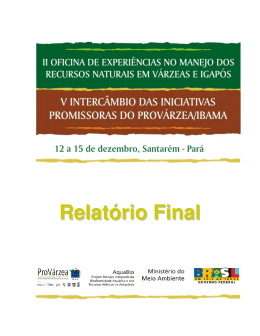 Relat&oacute;rio Final - Minist&eacute;rio do Meio Ambiente