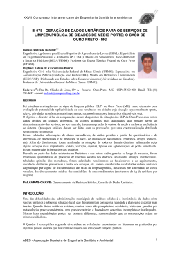 III-078 - GERA&Ccedil;&Atilde;O DE DADOS UNIT&Aacute;RIOS PARA OS