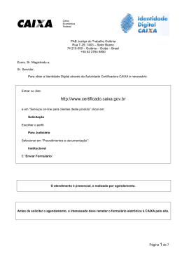 Certificacao digital TRT