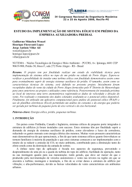IV Congresso Nacional de Engenharia Mec&acirc;nica