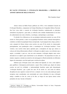 DE NA&Ccedil;&Atilde;O CIVILIZADA &Agrave; CIVILIZA&Ccedil;&Atilde;O BRASILEIRA: A