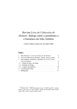 Revista Livro de Cabeceira do Homem: di&aacute;logo entre o
