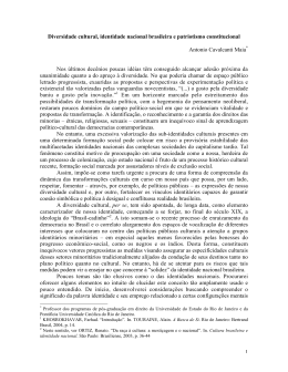 1 Diversidade cultural, identidade nacional brasileira e patriotismo