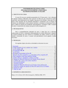 Eletromagnetismo Avan&ccedil;ado