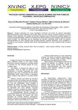 prote&ccedil;&atilde;o contra corros&atilde;o da liga de alum&iacute;nio 2024 - INIC