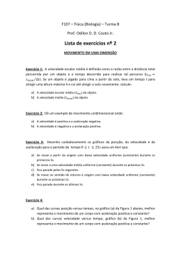 Lista de exercícios nº 2