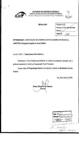 GOVERNO DO DISTRITO FEDERAL &Eacute;?? - ASES-DF