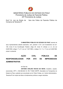 ACP - Avelino Neiva - Ministério Público do Estado do Piauí
