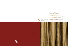 Relatório do Conselho de Administração: A Economia Portuguesa