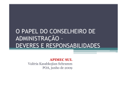deveres e responsabilidades do conselheiro de
