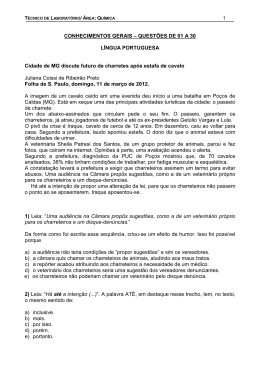 Prova cargo de T&eacute;cnico de Laborat&oacute;rio/&Aacute;rea: Qu&iacute;mica