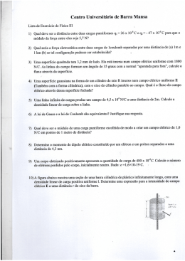 Lista de Exercícios