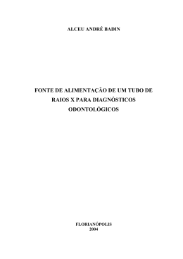 fonte de alimenta&ccedil;&atilde;o de um tubo de raios x para diagn&oacute;sticos