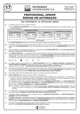 PROFISSIONAL JÚNIOR - Petrobras Distribuidora