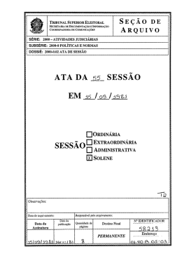 SE&Ccedil;&Atilde;O DE