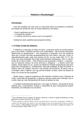 Hist&oacute;ria e Escatologia