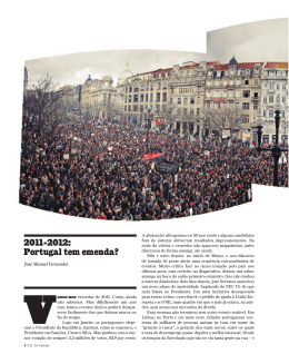 2011-2012: Portugal tem emenda?