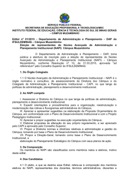 Edital n&ordm; 01/2015 - Departamento de Administra&ccedil;&atilde;o e