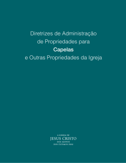 Diretrizes de Administra&ccedil;&atilde;o de Propriedades para Capelas e Outras
