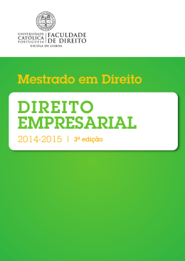 DIREITO EMPRESARIAL