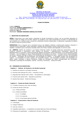 Direito Empresarial I