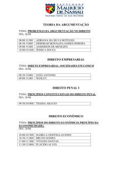 TEORIA DA ARGUMENTA&Ccedil;&Atilde;O DIREITO EMPRESARIAL DIREITO