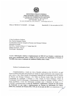 Of&iacute;cio n&ordm; 8/2013 - Minist&eacute;rio da Sa&uacute;de