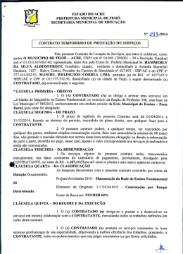 contrato nº 097/2014 - Prefeitura de Feijó