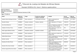 2ª Instância - Tribunal de Justiça de Minas Gerais