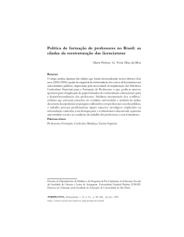 Política de formação de professores no Brasil: as ciladas da