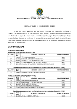 Resultado Final - Intermedi&aacute;rio