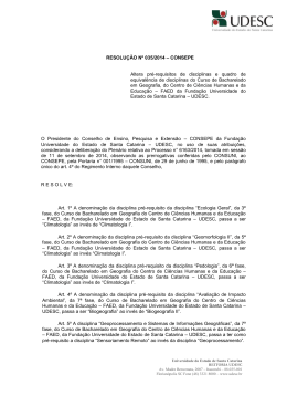 RESOLUÇÃO Nº 035/2014 - CONSEPE - Altera pré