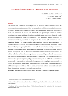 Veja o artigo completo - Universidade Castelo Branco