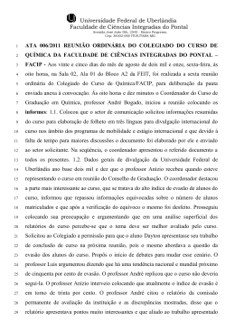 06 - Qu&iacute;mica - FACIP/UFU - Universidade Federal de Uberl&acirc;ndia