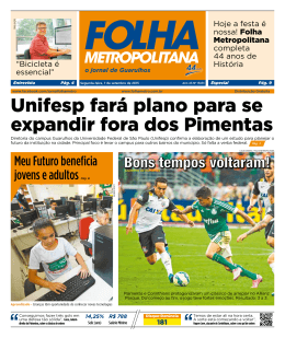 + VEJA MAIS - Folha Metropolitana