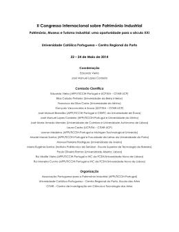 II Congresso Internacional sobre Patrim&oacute;nio Industrial