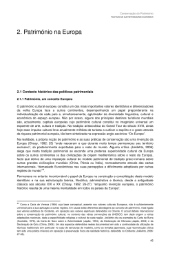 2. Patrim&oacute;nio na Europa