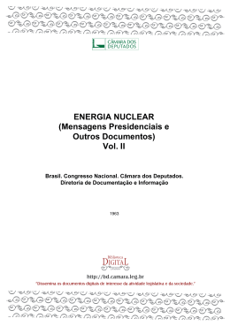 ENERGIA NUCLEAR - Câmara dos Deputados