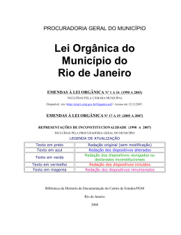 lei orgânica do município do rio de janeiro