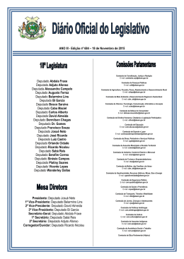 Edi&ccedil;&atilde;o n&ordm; 684 &ndash; 18 de Novembro de 2015 Deputado