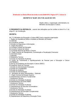 Decreto n.&deg; 66.967, de 27 de julho de 1970
