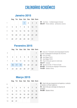 Calendário Acadêmico