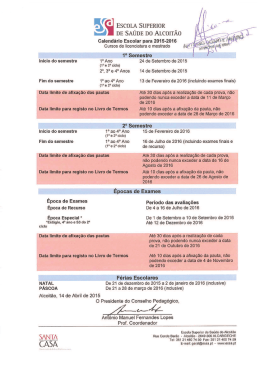 Imprimir Calend&aacute;rio Escolar - Escola Superior de Sa&uacute;de do Alcoit&atilde;o