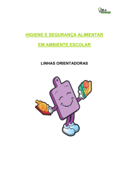 Higiene e Seguran&ccedil;a Alimentar