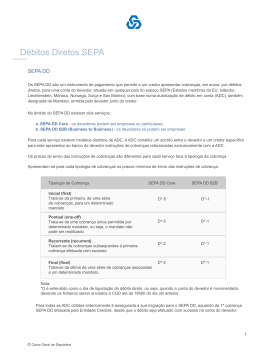 Débitos Diretos SEPA - Caixa Geral de Depósitos