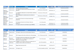 Curso Descrição Evento Data do Evento Local Data limite