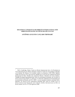 Desafios e conquistas do direito internacional dos direitos humanos