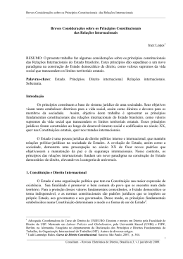 2.2. Breves Considera&ccedil;&otilde;es sobre os Princ&iacute;pios