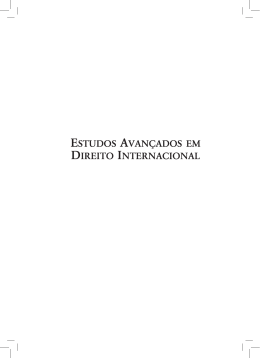 Estudos AvAn&ccedil;Ados Em dirEito intErnAcionAl